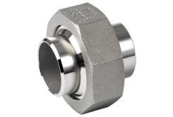 V4A Anschweißverschraubung  konisch dichtend 1"   L=49,6mm   PN16 EN10241